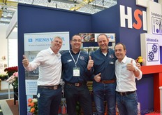 Rainer Kibbel of Original LÖWE, Richard Heemskerk and Nico van der Spek of Hortus Supplies International with Randalph Schröder of Original LÖWE.