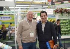 Peter Wicke of Vermako Plastic Greenhouses with Dimitris Doukas van Plastika Kritis who was visiting the show.