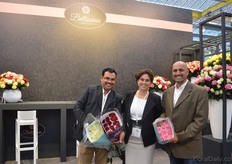Shailesh of AAA Roses, Farah Shamji of Bellisima and Avanish Mokate of Continental Breeding.