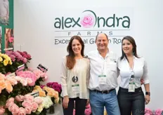 Maria Laula Cordaba, Jose Azout and Claudia Carnaveral of Alexandra Farms.