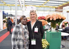 Scolastica Wairimu Gikonyo and Isabelle Henin Spindler of Red Lands Roses.