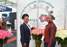 Jane Ngige and Winni Muya of Kenya Flower Council.