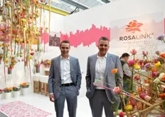 Toby Gabel and Roy Theyssen of Rosalink in their new refurnished booth.