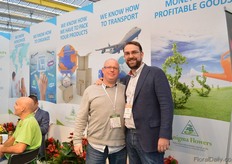 Vincent Mollema of Enigma Flowers and Jasper van Dijk of HPP Exhibtions.