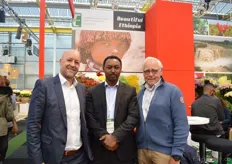 Jeroen Oudheusden of FSI, Tewodros Zwendie of Ethiopian Horticulture Producer Exporters Association and freelance consultant Henk de Groot.