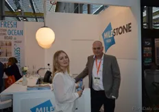 Yulia Scheepens talking to Henk Duijn of Milestone