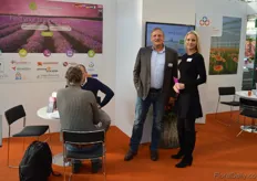AgroCheck, FlowerCompanies and Ai2, sharing a booth togehter.