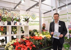 Rupert Fey of Beyond Flora in the PlusPlants booth. PlusPlants is a cooperation of 9 German growers.