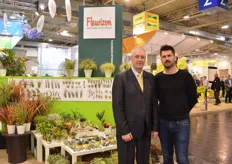 Frank de Greef of Fleurizon and Michael Perry. Michael is a freelancer and will support Frank to supply its products through Mail order companies in the UK. More on this later in FloralDaily.