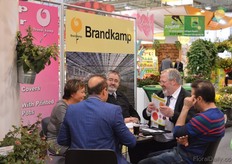 Jürgen von den Driesch of Brandkampe (second on left) talking with visitors.