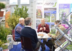 Olivier Pantin from Sapho talking with visitors.