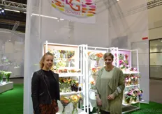 Nouschaka van der Burg and Joyce Lansberger of LG Flowers.