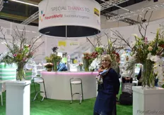 Nancy van Kleef of Fleurametz. Accroding to van Kleef, Floradecora has great potential to make the link between hardware and flowers.