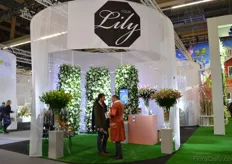 The booth of Your Lily, a group that is promoting the Lilies.