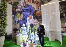 George Kester of Lisianthus, a cooperation that promotes lisianthus. On the picture: George Kester of Sakata.