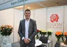 Guido Zwart of Elgon Collection. It is the first time that this Kenyan rose farm is exhibiting at the Flower Expo in Ukraine.