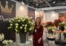 Darina Didkivska represents Dutch growers Bernhard, Bredefleur, Voorn Roses and Brockhoff.