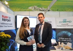 Anastasia Ruzhuna and Nard Elsman of Diamond. They offer growers a software that gives them detailed insight in revenue, expenditure, investments and so on. It also enables growers to make (and adjust) forecasts for the coming years.