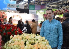 Andrey Nikituyk of Camelia, n Ukrainian rose grower. According to Anrey, the situation is still not good, but till now the sales are a bit higher compared to last year.