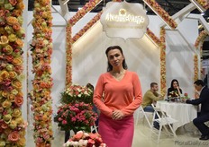 Taisy Gandzuik of Ascania, one of the largst rose growers in Ukraine