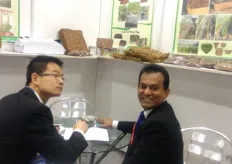 Mr.Upul of Sri Lanka Hardy Export with coir products