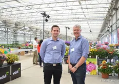 Poul Graff and Jacob Graff of Graff Kristensen were visiting the show their plants are being propagated by Costa Farms and sold through Ball.