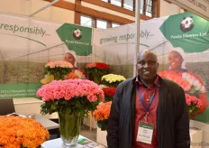 Paul Wanderi of Panda Flowers. According to Wanderi, the demand for flowers after Mother's day usually drops sharply and the supply is higher than the deman. This year and the year before, however, he sees that there is not enough production after Mother's Day.