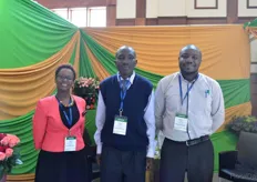 Lela Badi, Isaac Kalialem and Collins Ouko of Horticultural Crops Directory.