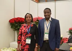 Christine Wanderi and Paul Masha of ZNS Group (the new name of Lakshimi Group). They consolidate Kenyan flower shipments and transports them to Russia and the Middle East.