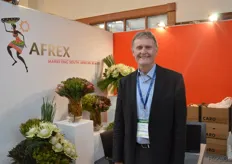 Dave Kapin of Afrex. The export South African flowers and Asia is a big market for them. According to him, the South African Flowers attracted a lot of attention at the show.