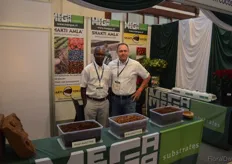 Enos Odule and Peter Zethof from MeeGaa substrates, one of the industries major suppliers of cocopeat.