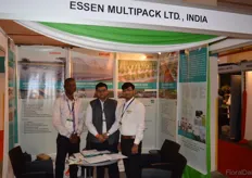 Essen Multipack produces film in India and supplies it to many growers all over Kenya. On the photo Caleb, Vishal en Atul