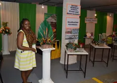 Edna Nyaga from Divine Schools Africa. Among others, they train youngsters to become florists.