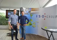 Paul Blom and Raymond van den Berg of ISO group. They are also presenting their cutting planters (shown on the television) for the first time at the Florensis FlowerTrials location. Also Florensis is using five of their machines.