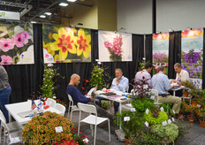 The booth of Cohen, Hishtil and Jaldety Nursery.