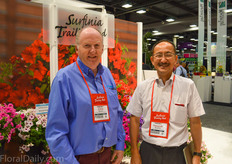 Chris Spanton and Yasuyuki Murakami of Suntory Flowers/Sin-Fire Nurseries.