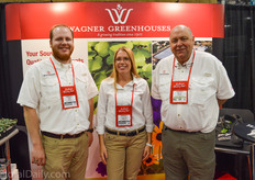 Nik, Laura and Ron Wagner of Wagner Greenhouses.