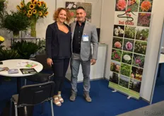 Giuseppina Matrone and Antonio Esposito representatives of Del Golfo that offers an assortiment of about 200 Italian growers.