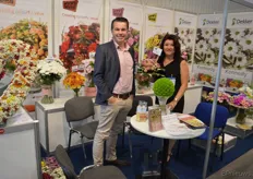 Ralf Overtoom and Warja Abrosimova of Dekker Chrysanten. Poland is a flower minded country, and a chrysanthemum country too!