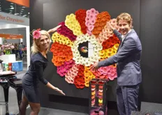 On the exhibition floor visitors could meet up with Reinier Zuidgeest and Patty Zuidgeest-Vis of Florein Gerberas – but their flowers can also be found on many many places all over Russia. The boxes are easy to recognise and appreciated well by the Russian customers.