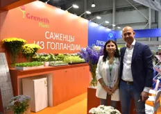 Natalia Armasu and Jaco Lenten of Greneth Plants. With the same partners the company has been working with for years, they are broadening their assortment for the Russian market.