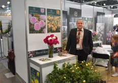 Robert Corbett of David Austin Roses, presenting several garden roses. The company was the only UK business on the exhibition and even though Robert can understand why, especially with Brexit and the complicated new plant material rules, he still thinks it’s very important to show and participate in markets outside the UK.