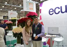 Nataly Valderrama and Carlos Martinez of Floreloy. Russian used to be a more important market, but due to the crisis, this Ecuadorian rose grower spread its volumes over Russia, US and Europe.