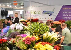 The colorful booth of UniFlora.