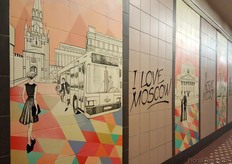 Russia is a flower loving country. Even in the underground you see flowers.