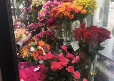 "All flowers in the shop are labeled with "Flower Project"