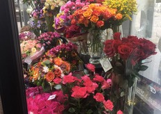 "All flowers in the shop are labeled with "Flower Project"
