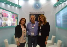 Sandra Gallego, Mauricio Gleiser and Sandra Ruiz of Vacuum Cooling. They are exhibiting at the Proflora from the very beginning and are stressing the importance of vacuum cooling in Bogota (and not Miami) to the US buyers.