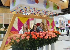 Anna Lisetska, Consuelo Chaparro and Alexandra Andrzejeweska of Circasia. During the show, they put their new varieties in the spotlight.
