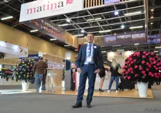 Jorge Ortega of Matina flowers. “The good thing about the show is that you meet your clients from all over the world”, he says.